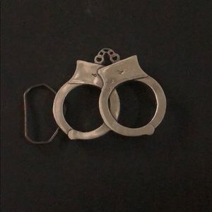 Novelty belt buckle.